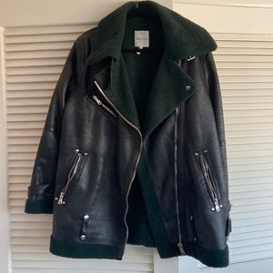 Avec Les Filles faux leather jacket